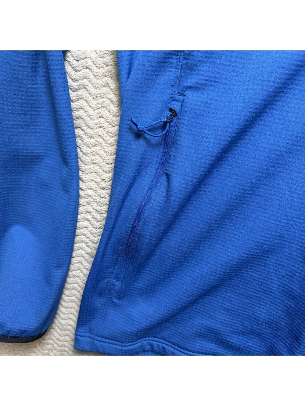 The North Face Jacket Men’s Sz XXL Blue Borod Gridded Fleece Full Zip
